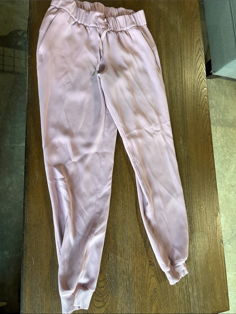 lululemon athletica Light Pink Drawstring Jogger Pants